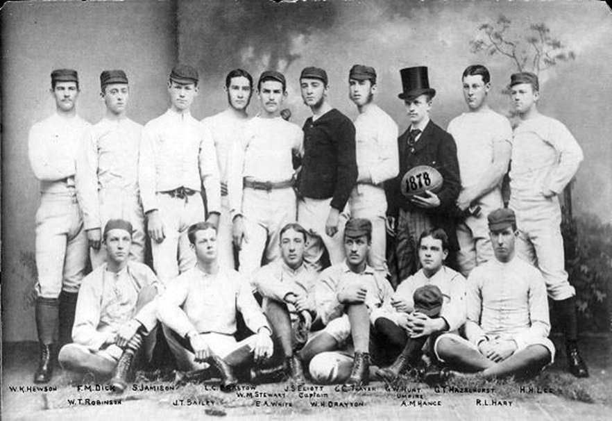 The 1878 Penn Rugby team