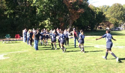 Yale celebrates after their win over Columbia