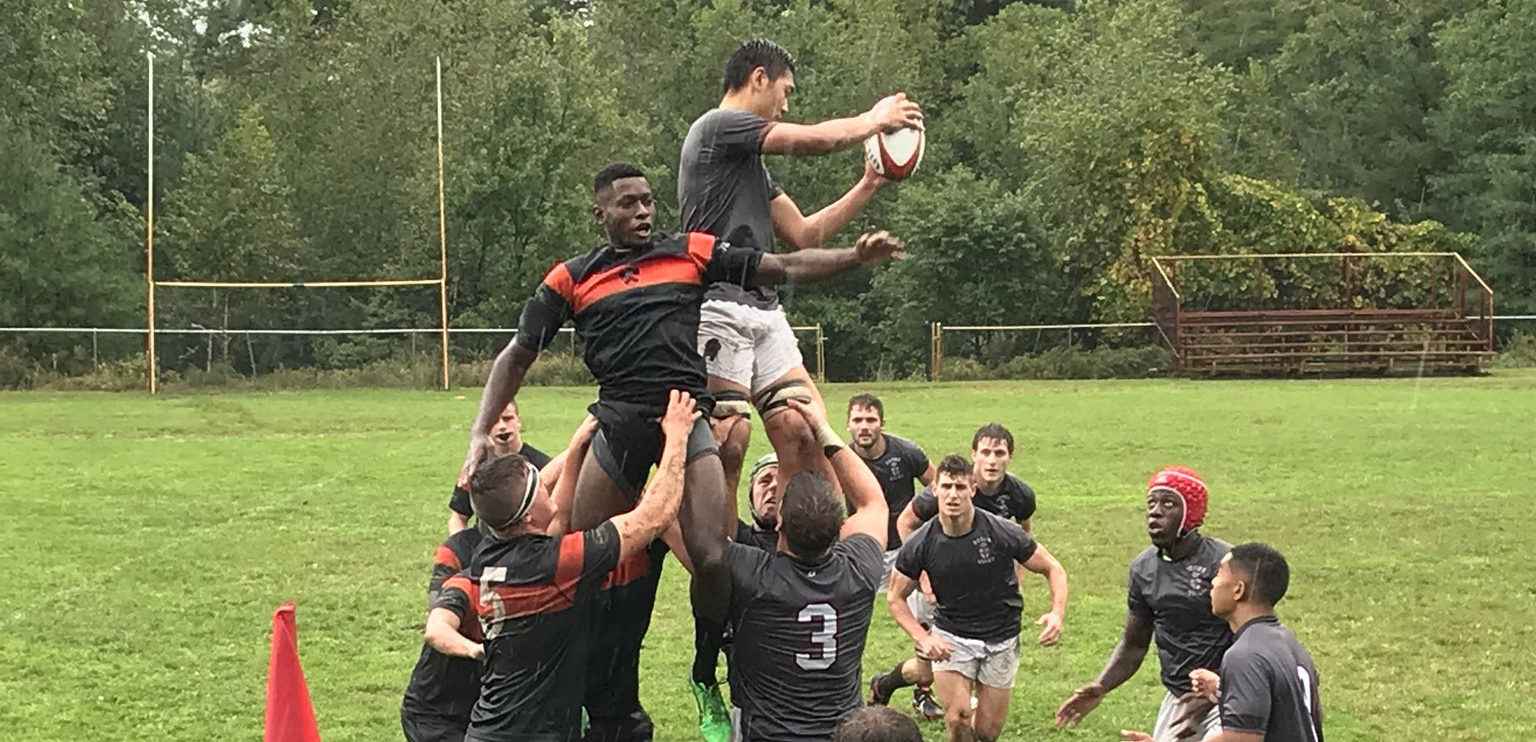 Brown takes the lineout vs Princeton