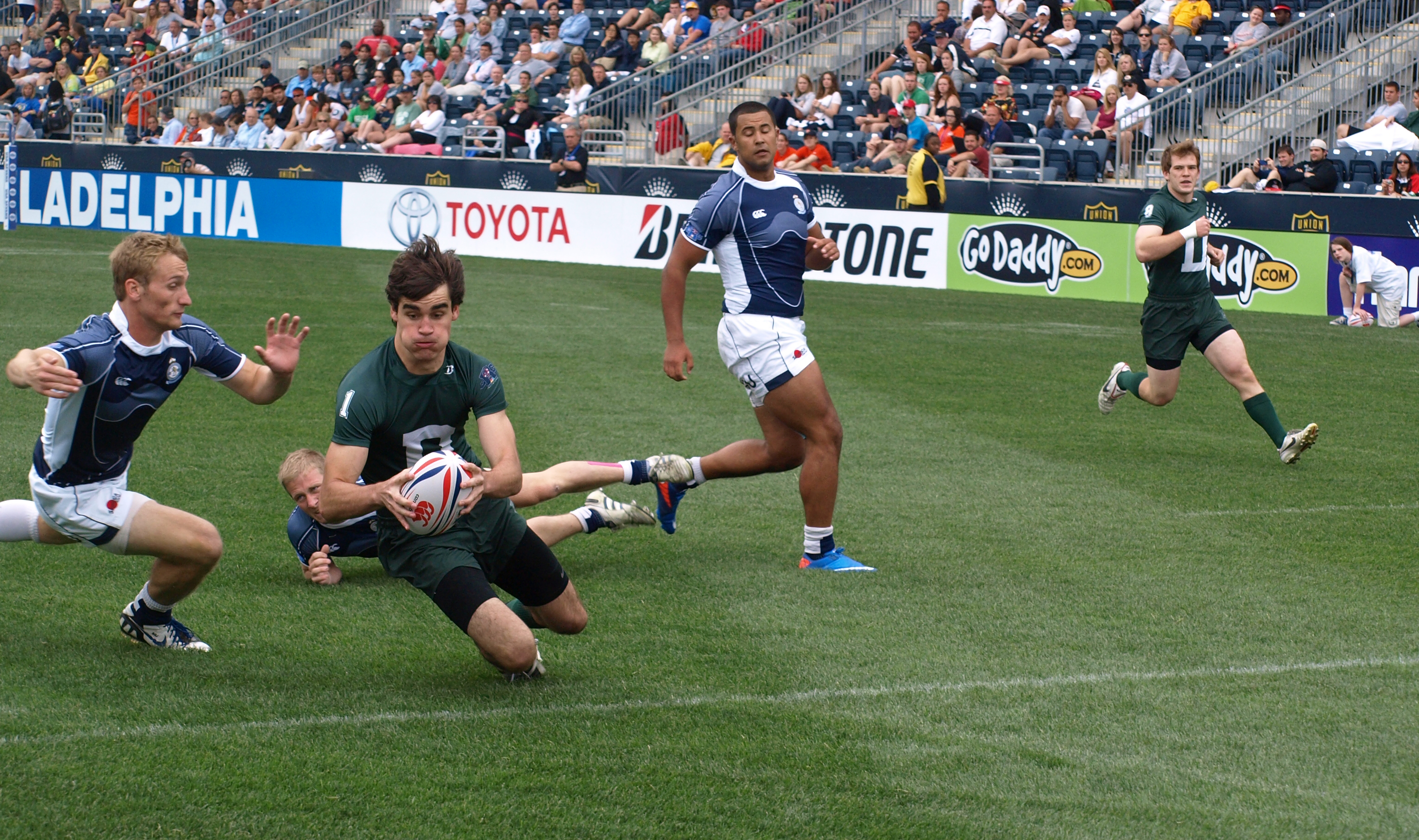 Dartmouth scores vs. Penn State on route to the championship last June at PPL Park outside Philadelphia