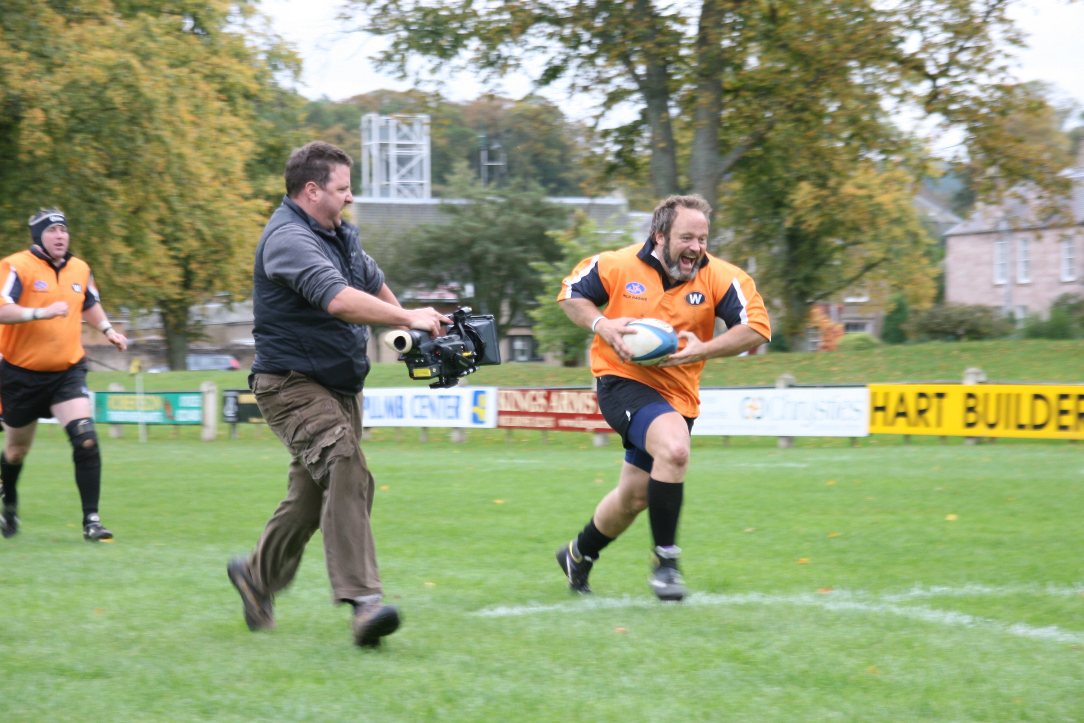 Harry Frith, Director of Photography, running with Juan Luis