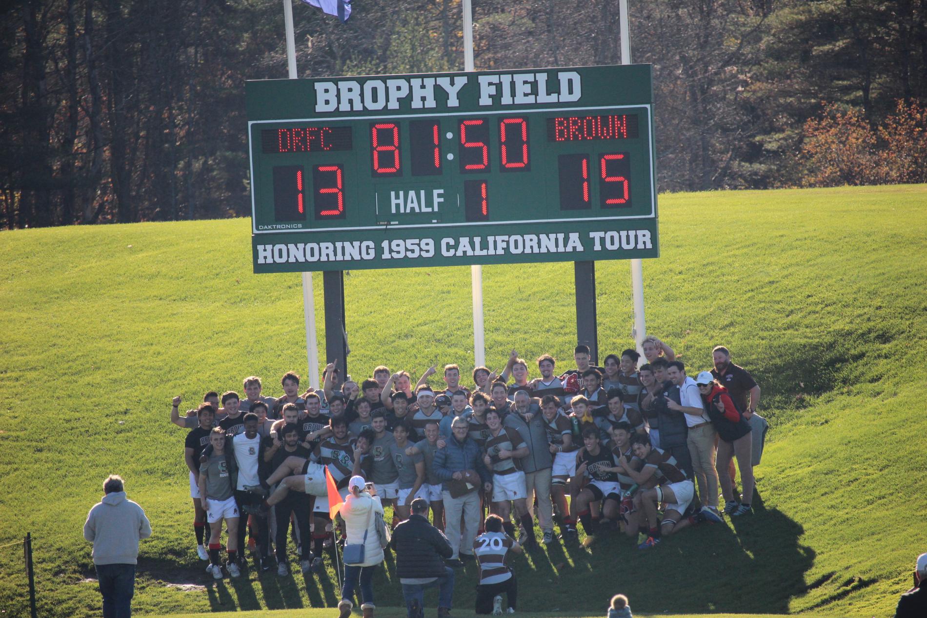 Brown University Rugby defeats Dartmouth for the Ivy Title Brown First XV victory 15-13 over Dartmouth