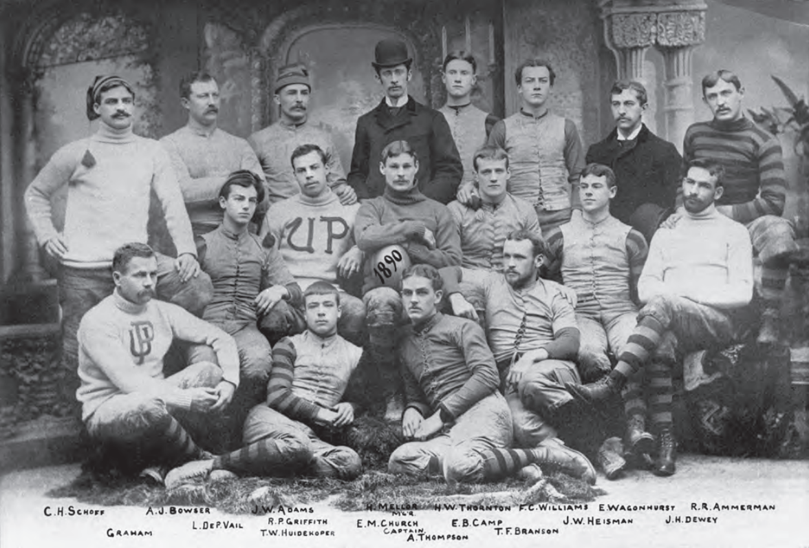 John Heisman and the 1890 Penn Quakers Heisman transferred to Penn to study law in 1890