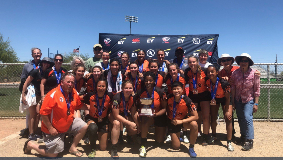 Princeton women's rugby take home hardware at the USA Rugby National 7s tournament