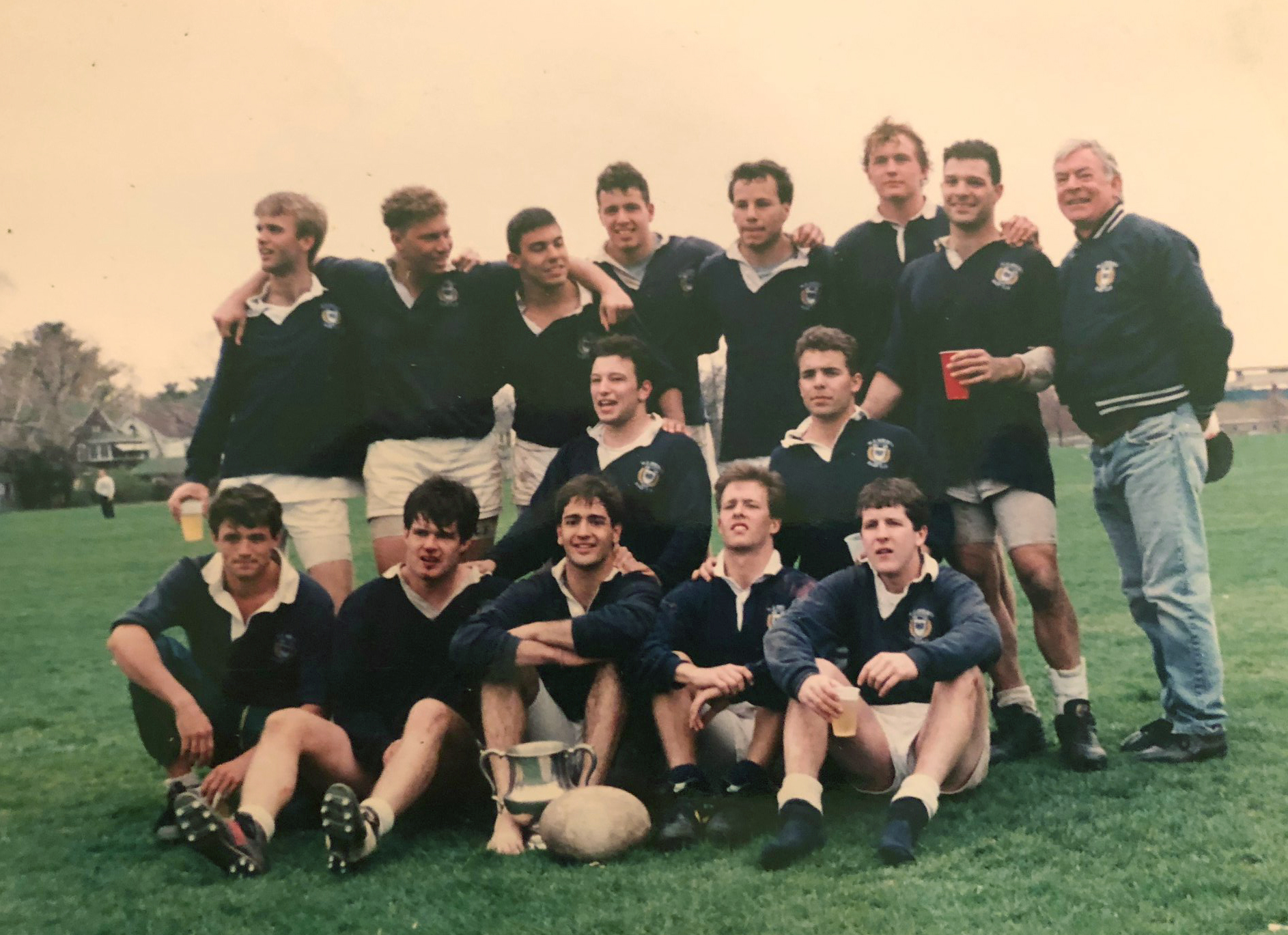 Yale with coach Malcolm Cormack 1991