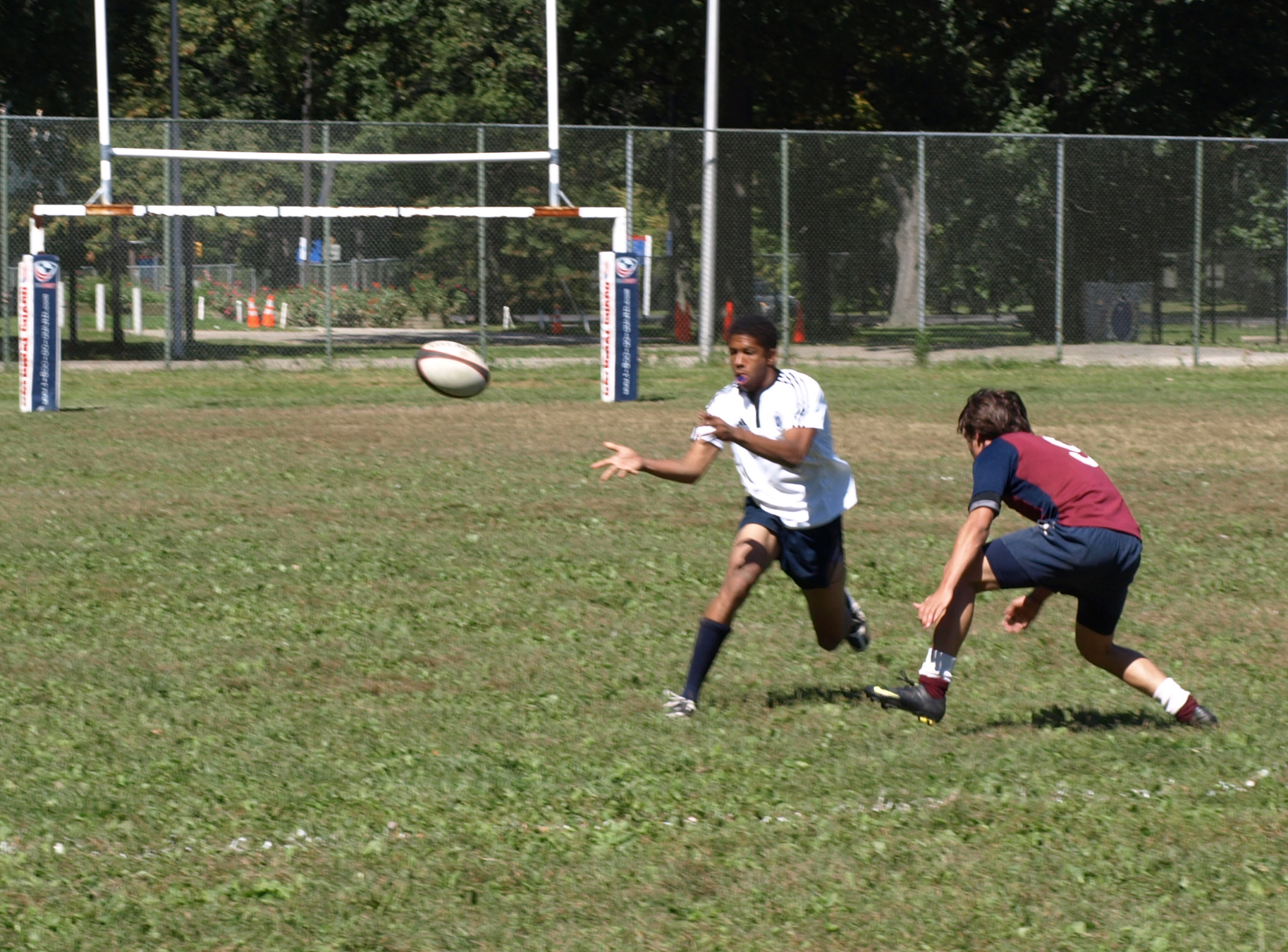 Yale's playmaker Lincoln (Mack) Macgregor Hull '13 pushes the ball wide