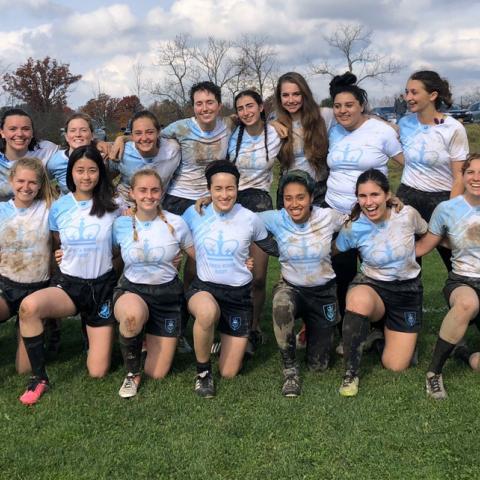 the women of Columbia University rugby
