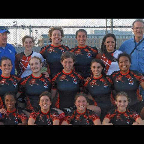 Princeton women at USA Rugby 7s in Texas
