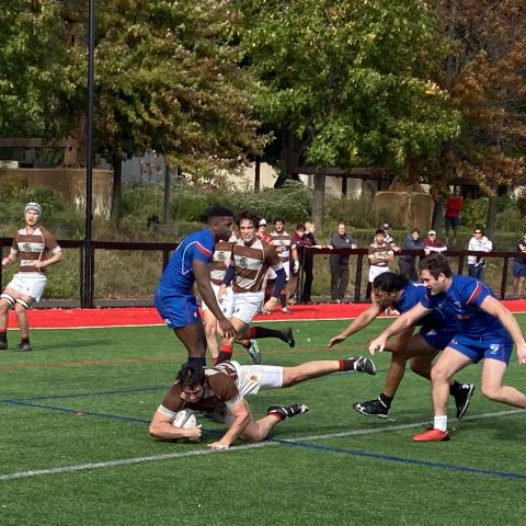 Brown Prop drives through to score vs Penn