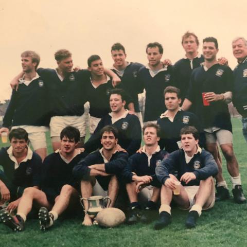 Yale with coach Malcolm Cormack 1991