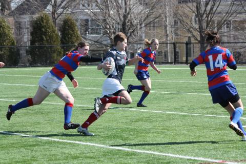 Chelsea Garber '12, a member of the USA Rugby U20 team