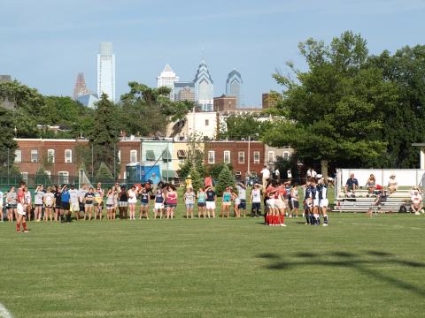 A beautiful day on the campus of Drexel University in Philadelphia PA