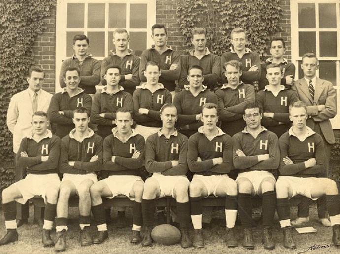 Harvard Rugby 1950 team