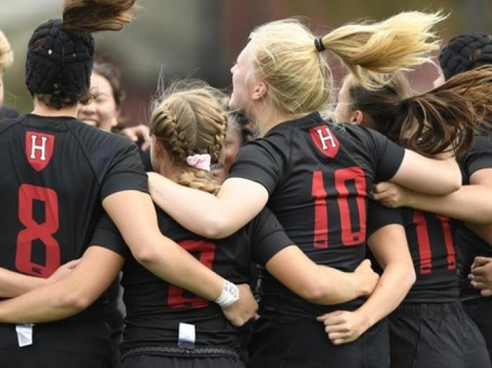 2018 Harvard Women's Rugby wins at AIC