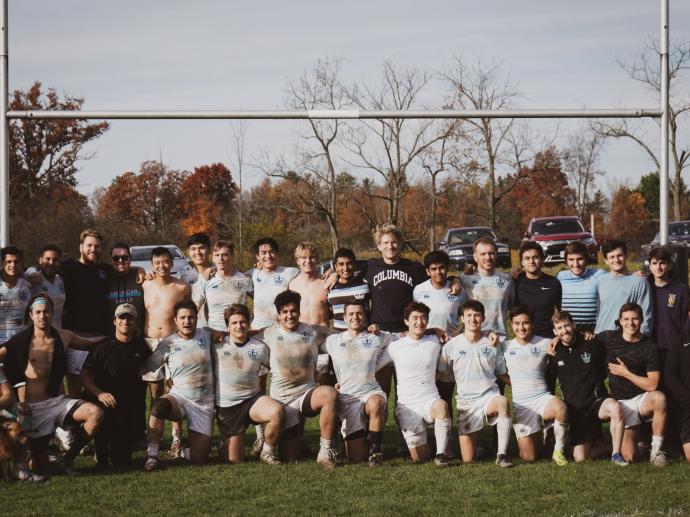 Columbia RFC just after a big victory against Cornell