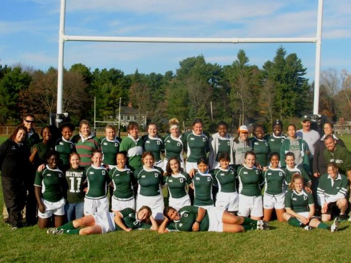 Dartmouth Women's Rugby, just after defeating Cornell to earn a bid to the 2011