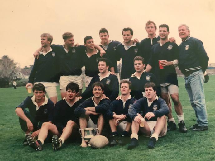 Yale with coach Malcolm Cormack 1991